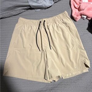 Nike Men's Beige Athletic Shorts